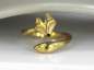 Preview: Fuchs Ring vergoldetes Sterling Silber. Von der Natur inspirierter handgemachter Schmuck